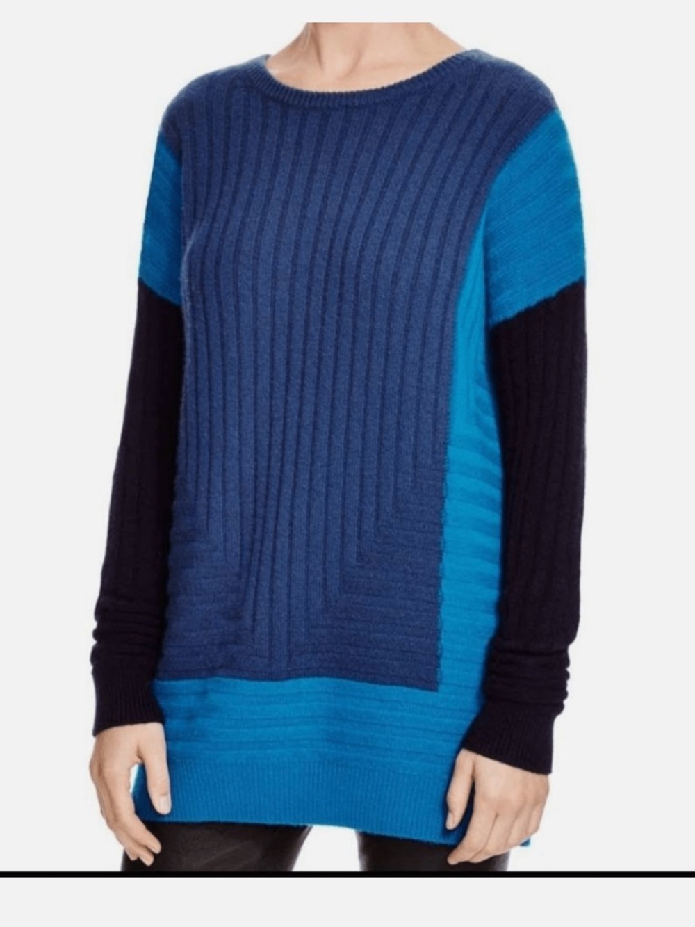 Vince Women's‎ Intarsia Colorblock Crewneck Sweater